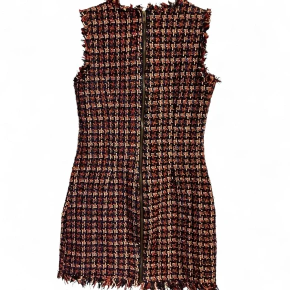 Fate Multicolor Tweed Mini Dress - Picture 3 of 10